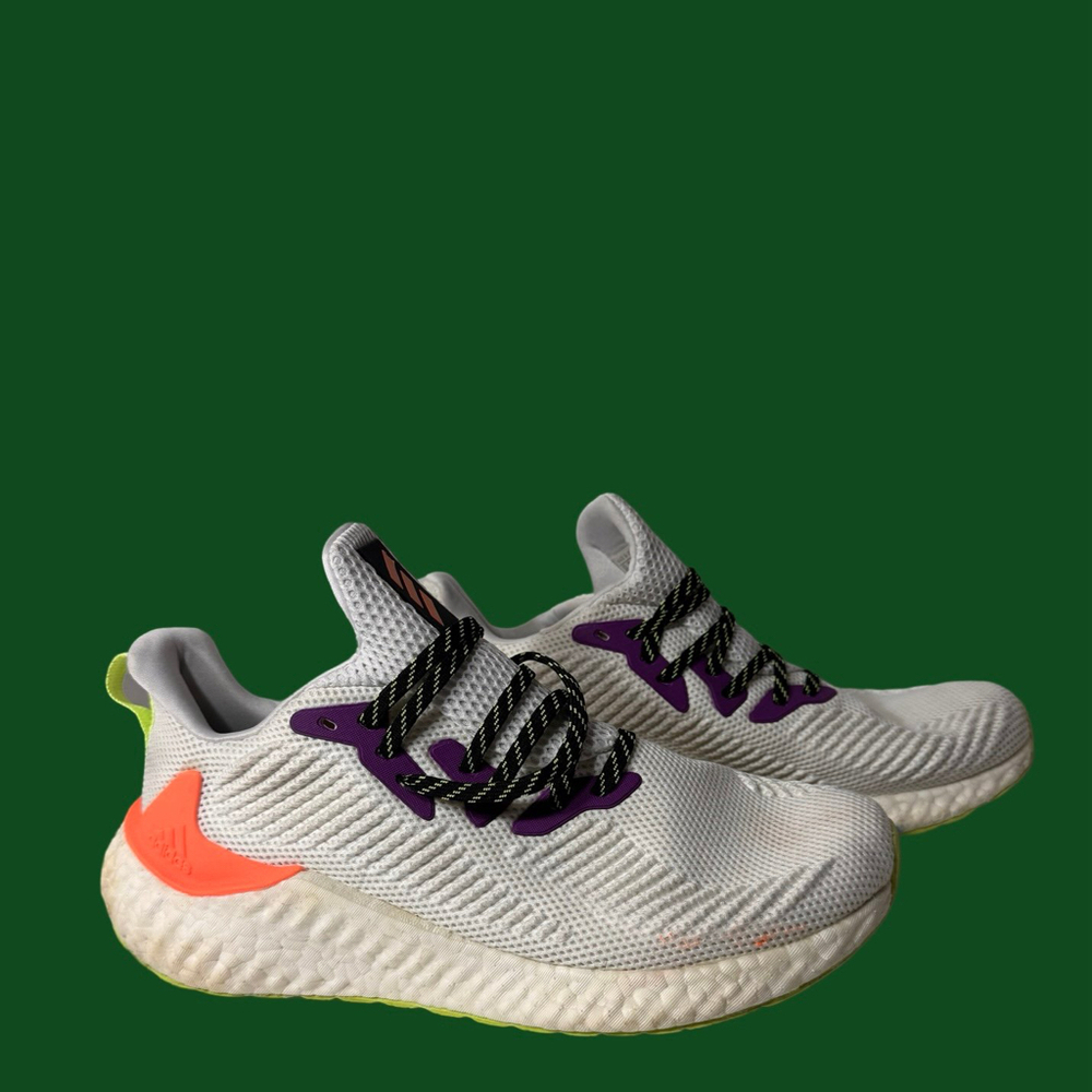 Adidas alphaboost Mens size 9.5 shoes white athletic running sneakers